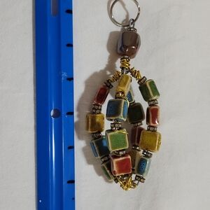Colorful Beaded Keychain